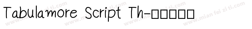 Tabulamore Script Th字体转换